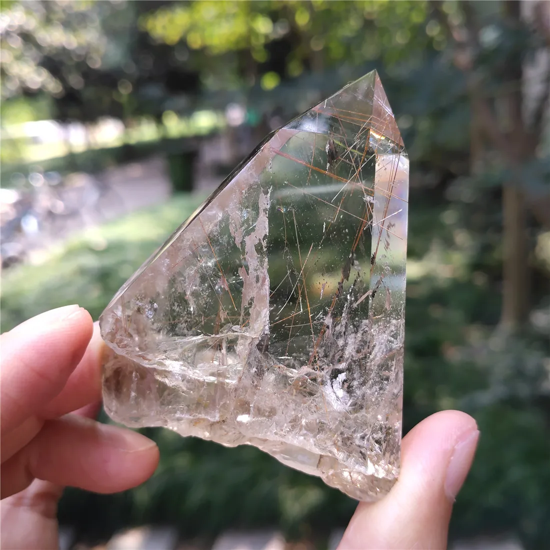 Рутиловый хрустальный камень камни для домашнего декора кристаллы натуральный