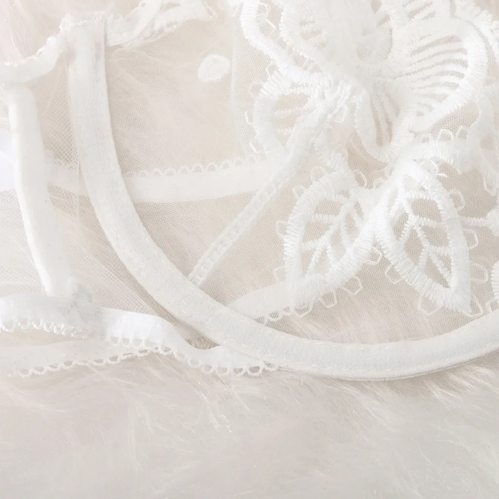 

Exquisite Sexy Lingerie Set For Women Lace Mesh Lenceria Garter+Briefs+Bra Sets Babydoll Cut-Out Femme Sleepwear