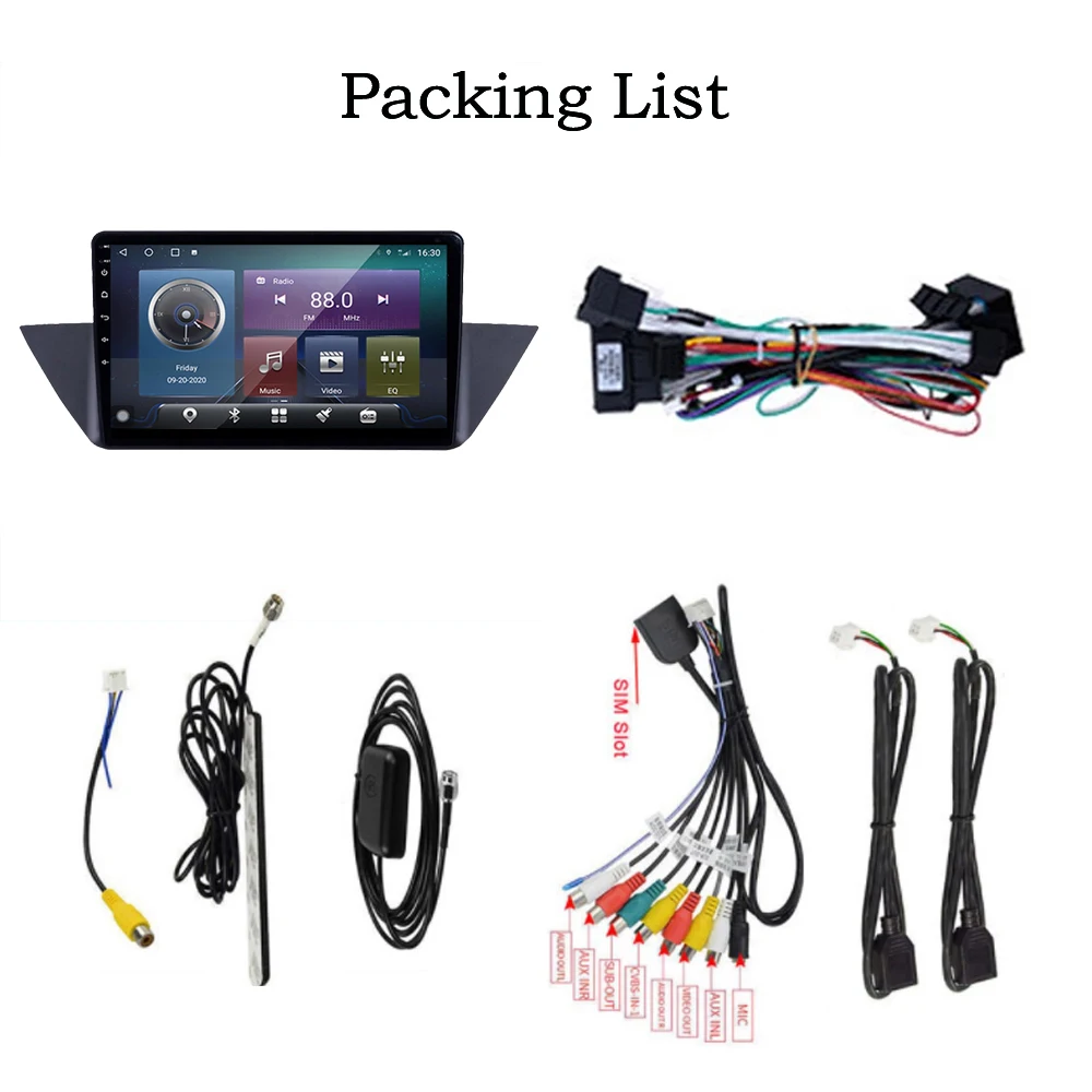 

QNavi WIFI 4G Car Radio Multimedia Video Player For BMW X1 E84 2009-2014 Mirror Link 6GB+128GB SWC Tape Recorder Split 3 Screen