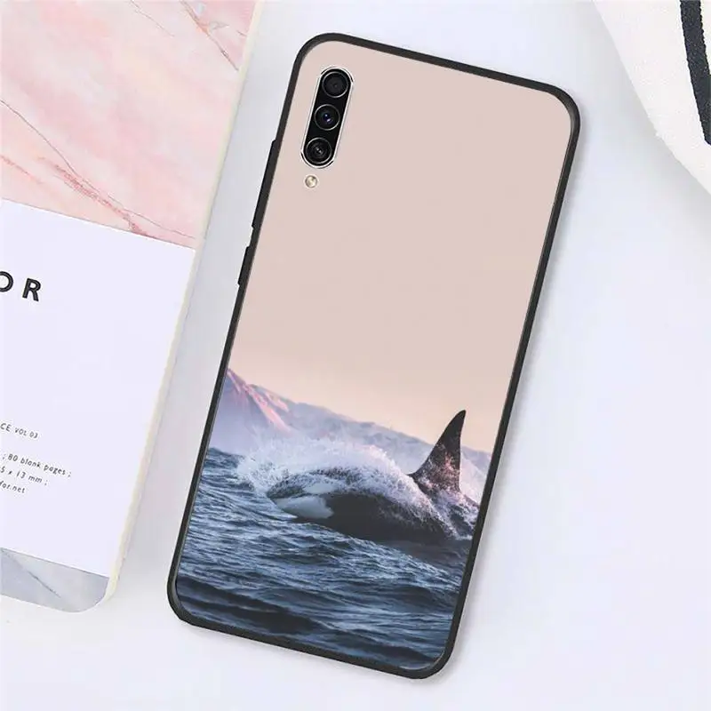 

Kick Whale Ocean Animal Phone Case For Samsung galaxy A S note 10 7 8 9 20 30 31 40 50 51 70 71 21 s ultra plus