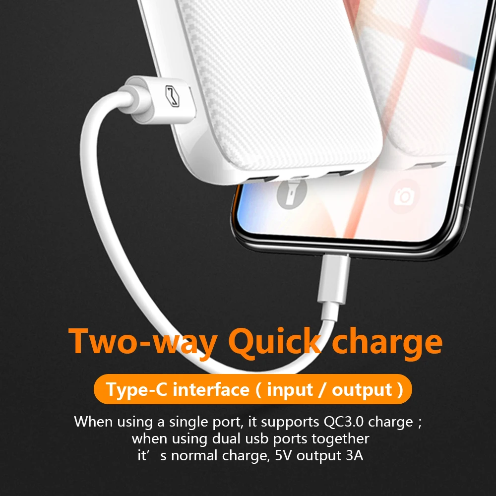 Внешний аккумулятор Mcdodo 10000 мАч Type C PD быстрая зарядка 3 0 USB внешний для Xiaomi IPhone