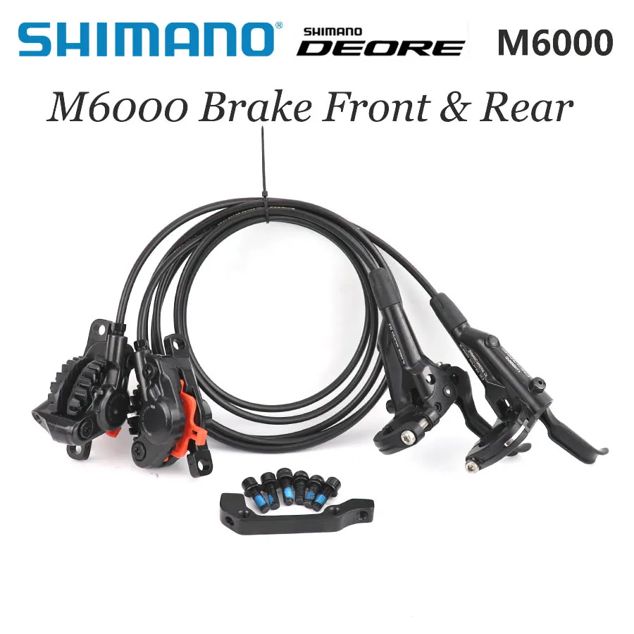 SHIMANO DEORE M6000 тормоз горных велосипедов гидравлическая Дисковый Тормоз MTB BR BL-M6000 DEORE тормоза 800/1500 1000/1700 левый и правый