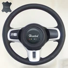 Чехол на руль из натуральной кожи наппа для Mitsubishi lancer x lancer sports lancer 10 Evo X, оплетка на руль