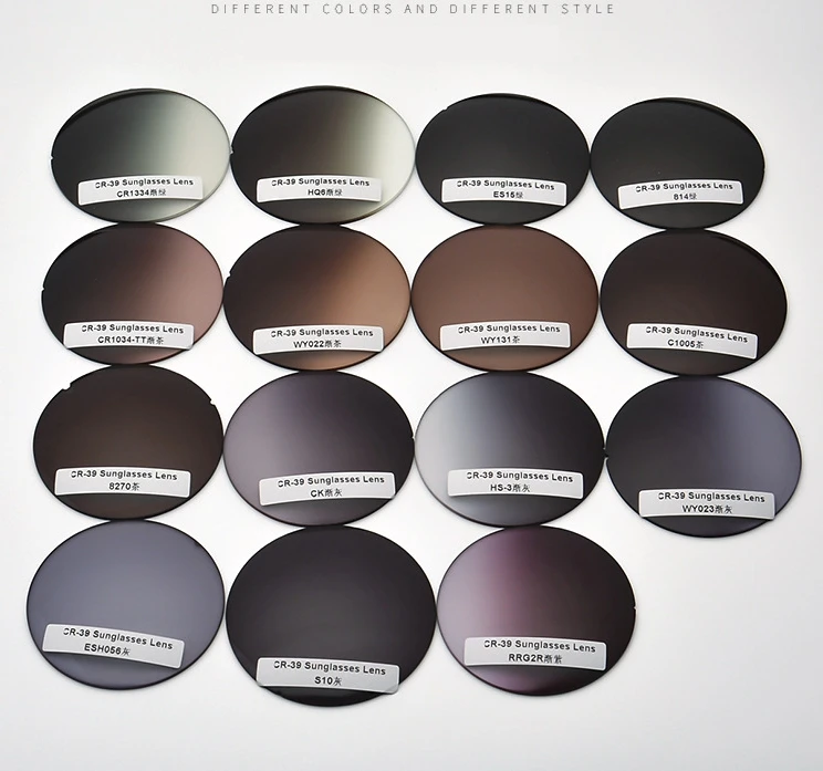 Пара линзы окрашенная близорукость асферические CR 39 по рецепту при