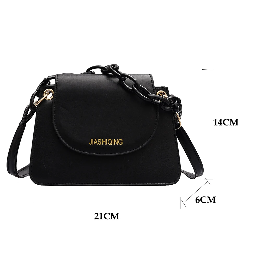 

Women Simple PU Leather Shoulder Bags Pure Flap Casual Messenger Handbags Fashion Female bag