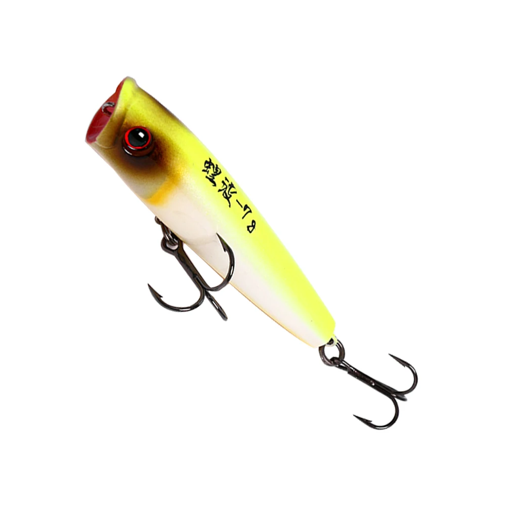 

BASSKING Floating Popper Fishing Lure 65mm 7g Hard Bait Wobblers Iscas Artificial ABS Plastic Pesca Bass Carp Pike Tackle