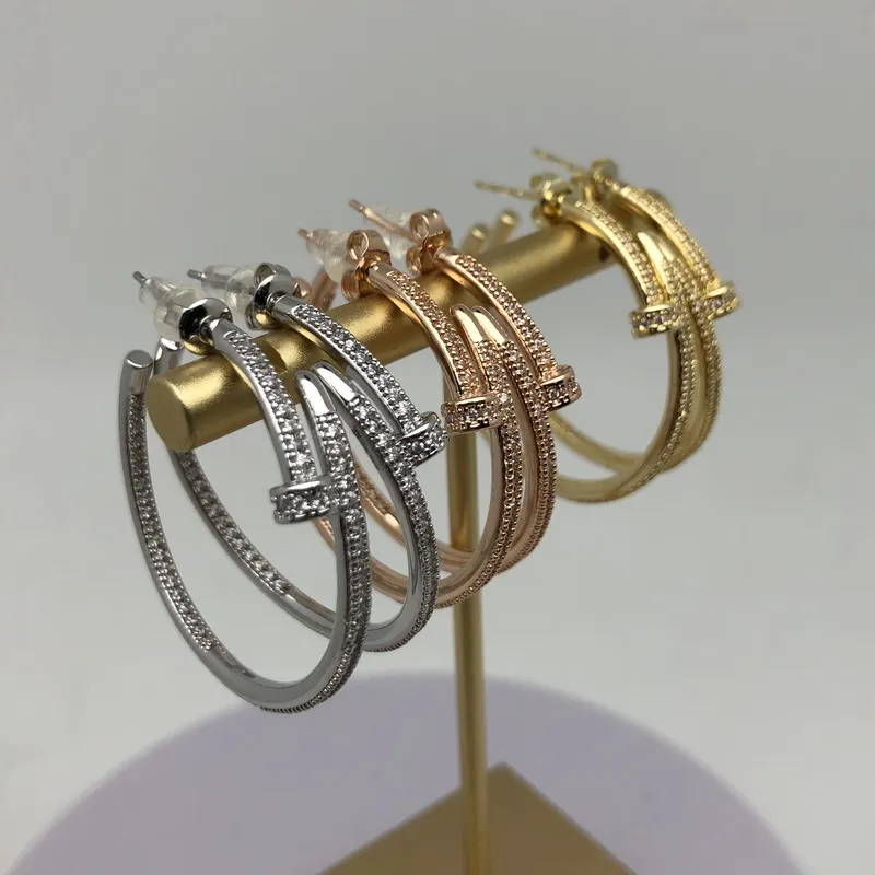 

Copper Fashion Nail Earrings Geometric Circle Earrings For Woman Simple Design Gold Colour Jewelry Party Gift