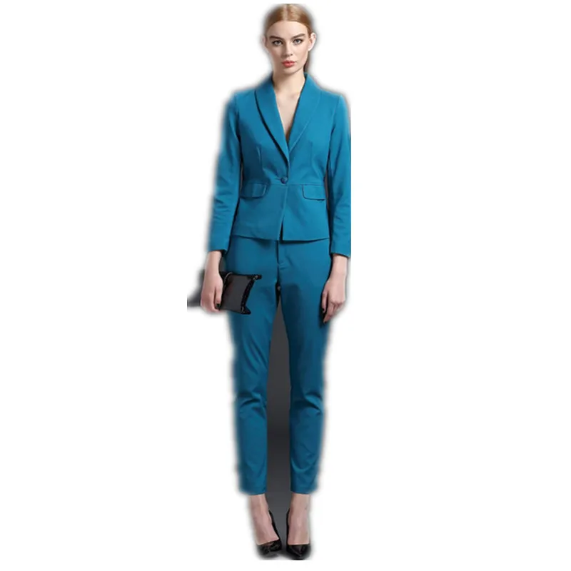 

Limited Sale Women Evening Pant Suits 2019new Formal Women Suit For Office Ladies Business Elasticity Professional Clothes