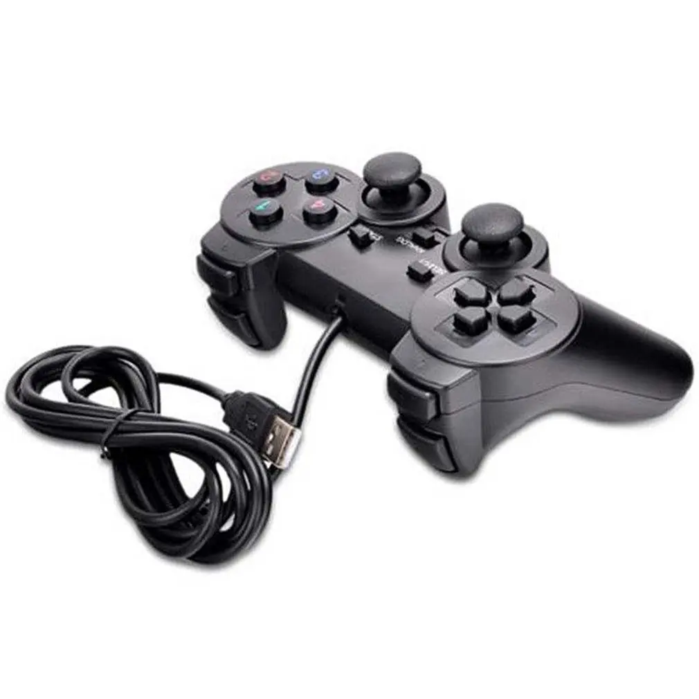 Double vibration Геймпад Джойстик USB2.0 Shock Joypad геймпад игровой контроллер для ПК ноутбук компьютер Win7/8/10/XP/Vista - Цвет: Double vibration