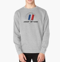 french armee de terre army men pullover sweatshirt full casual autumn and winter harajuku hoodies men clothing