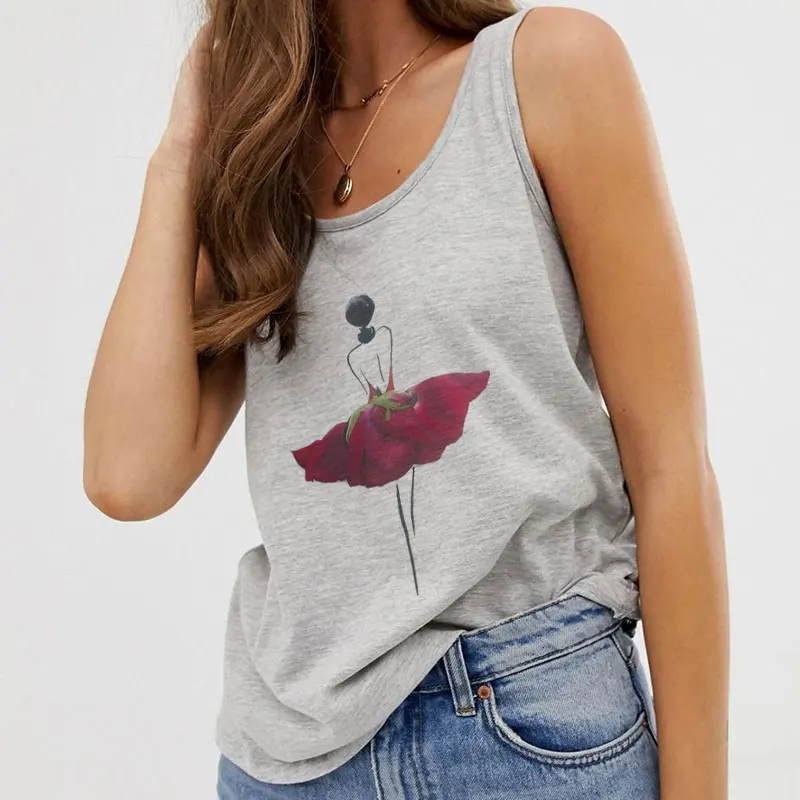 Женская майка с принтом лепестков желтая Летняя Повседневная футболка в стиле