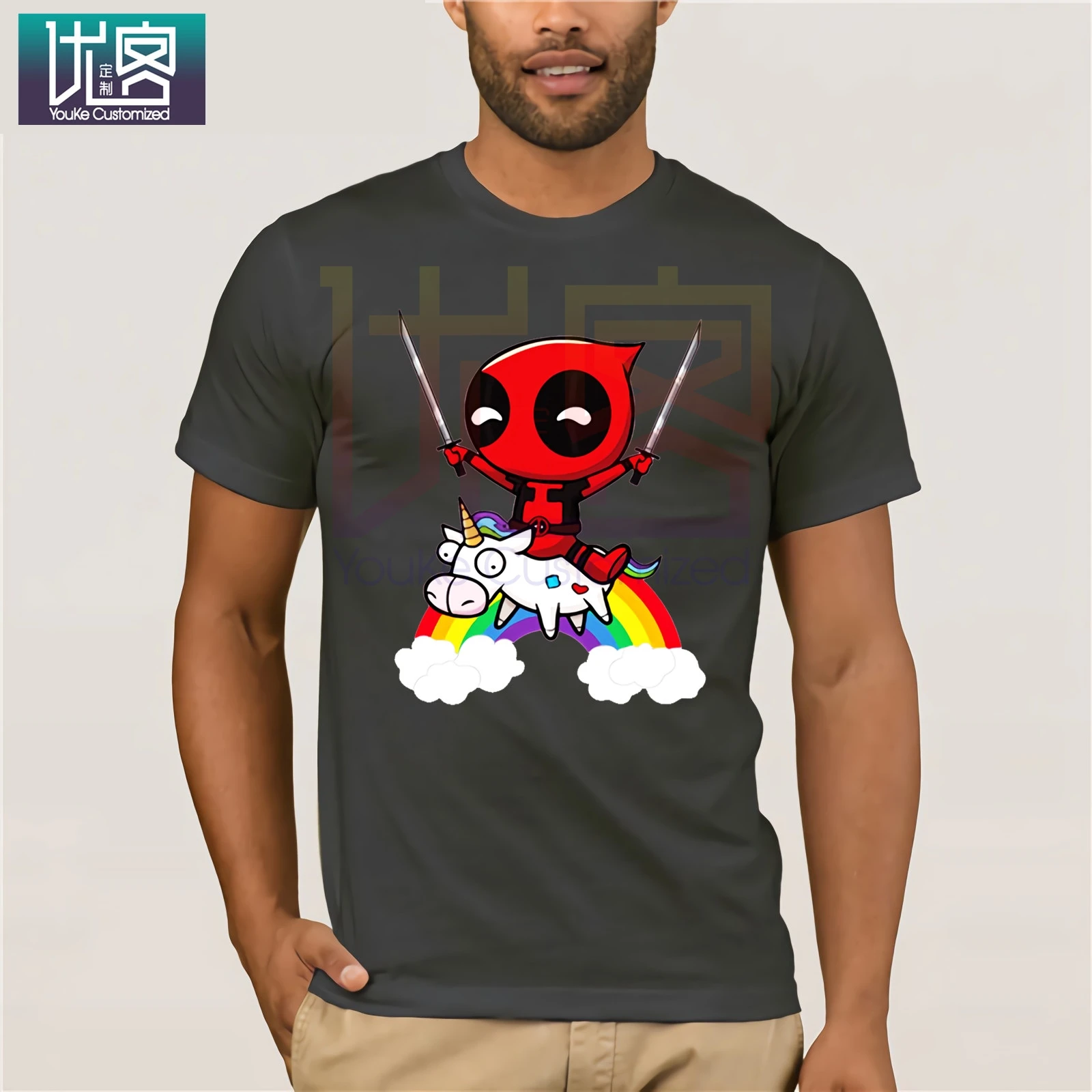 Радуга Единорог Дэдпул толстовки для мужчин и женщин осень Повседневный пуловер