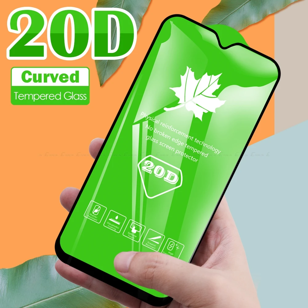 

Защитное стекло 20D с полным покрытием для Realme X7 Pro Q2i Q Q2 Pro X Lite X2 XT, защита экрана, закаленное стекло