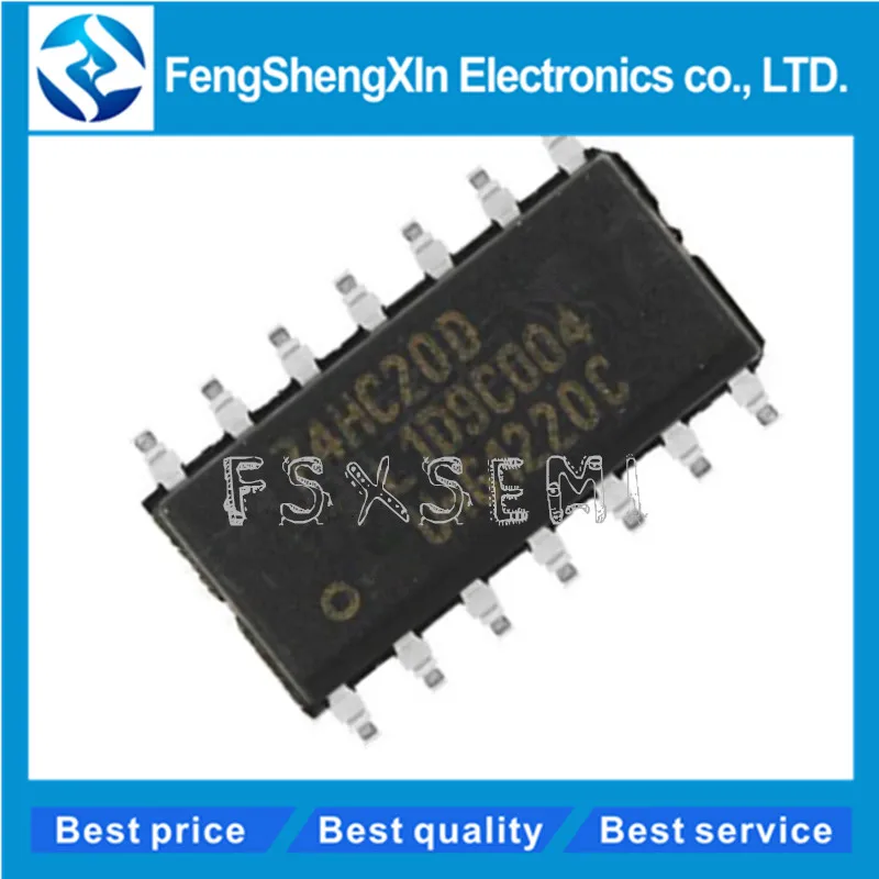 10 шт./лот 100% Новый оригинальный 74HC20 SN74HC20DR HC20 74HC20D SOP-14 двойной 4-вход NAND gate IC