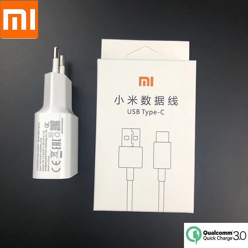 Оригинальный адаптер питания для быстрой зарядки Xiaomi Mi 9 ЕС QC 3 0 быстрое зарядное
