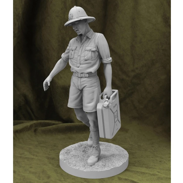 1/35 фигурка из смолы GK солдат итальянский с Джерри канистра военная тема Второй
