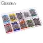 100 шт. Швейные булавки 38 мм красочные круглые иглы с жемчужной головкой, прямые швейные булавки для шитья, инструменты для шитья своими руками