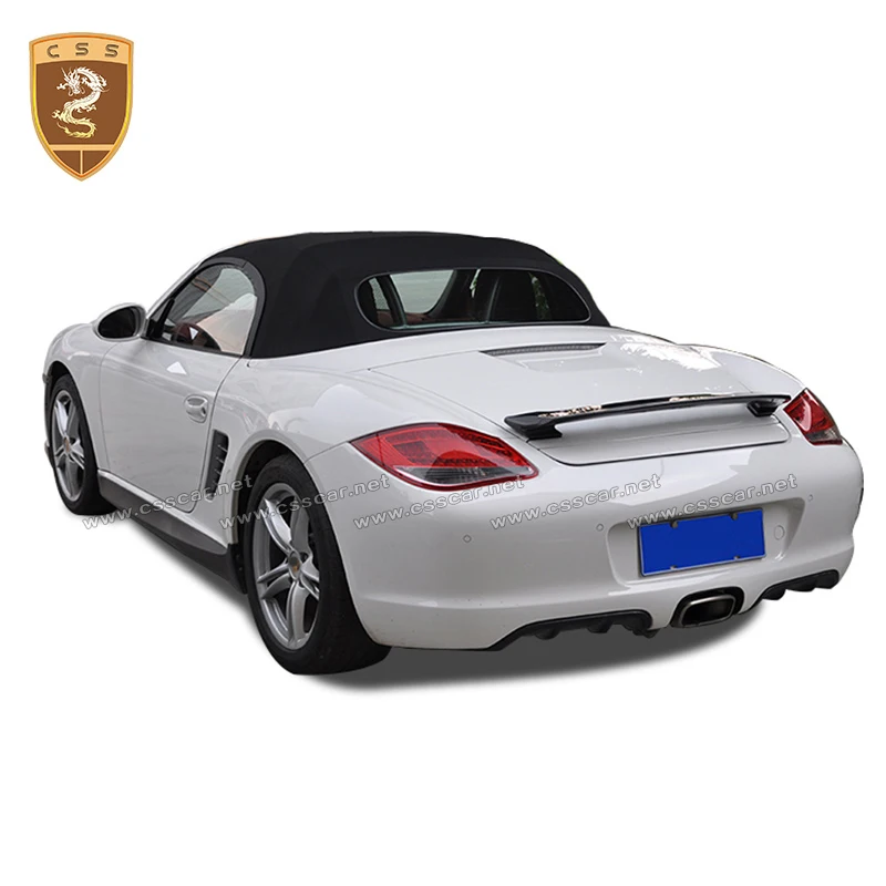 For Porsche 718 986 987 981 Cayman& Boxster PU body kit Rear Spoiler Wing Spoiler