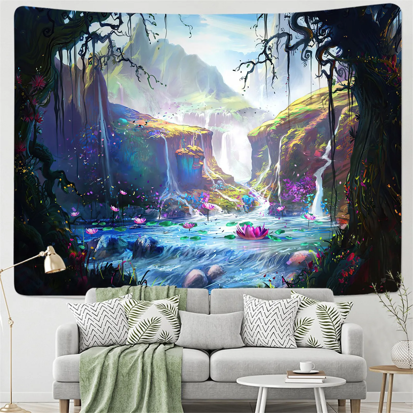 

Tapestry Psychedelic Forest Large Wall Hanging Hippie Wall Hanging Bohemian Wall Tapestries Mandala Wall Art Decor Dorm Room