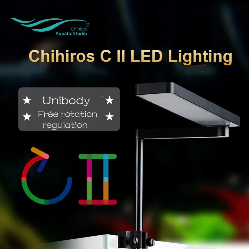 

Новая серия Chihiros C2 CII стиль ADA Светодиодная лампа для выращивания растений мини нано клип BlueTooth WIFI приложение аквариум восход и закат