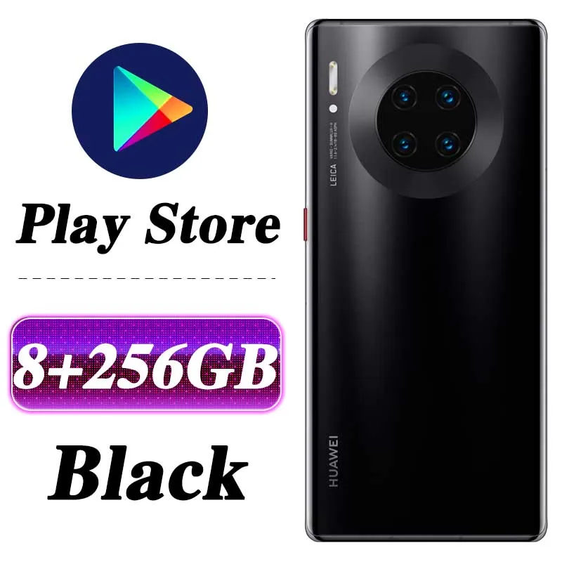 8G 256G Black HUAWEI mate 30 Pro мобильный телефон 6,53 дюймов Kirin 990 Восьмиядерный Android 10 Встроенный датчик жестов Google play - Цвет: 8G 256G Black