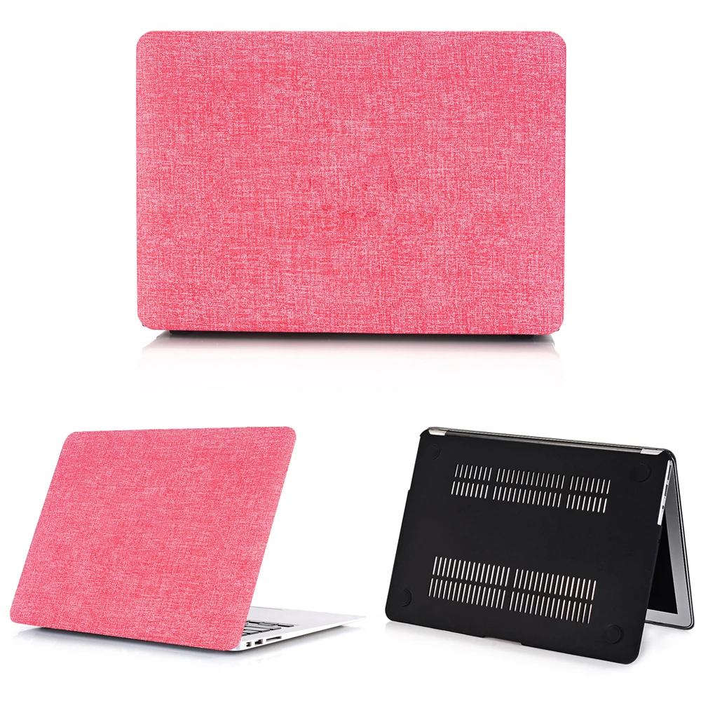 red Джинсовый чехол для ноутбука MacBook Air 13 Pro retina 11 12 13,3 15 15,4 чехол с сенсорной панелью для Macbook New Pro 13 A2159 - Цвет: red