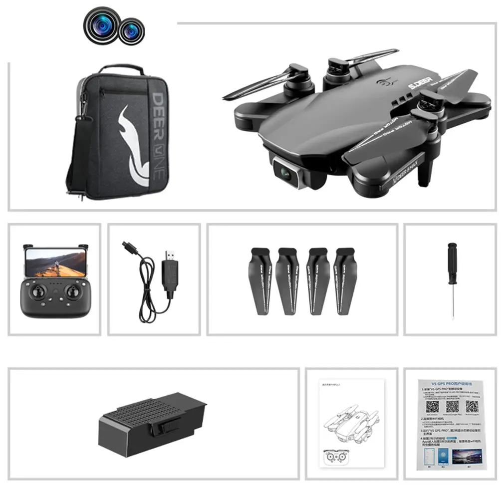 

LU8 MAX GPS Drone 4k Profesional 6K HD 6-Axis Dual Camera Foldable Quadcopter RC Distance 5G Wifi GPS Professional Helicopter