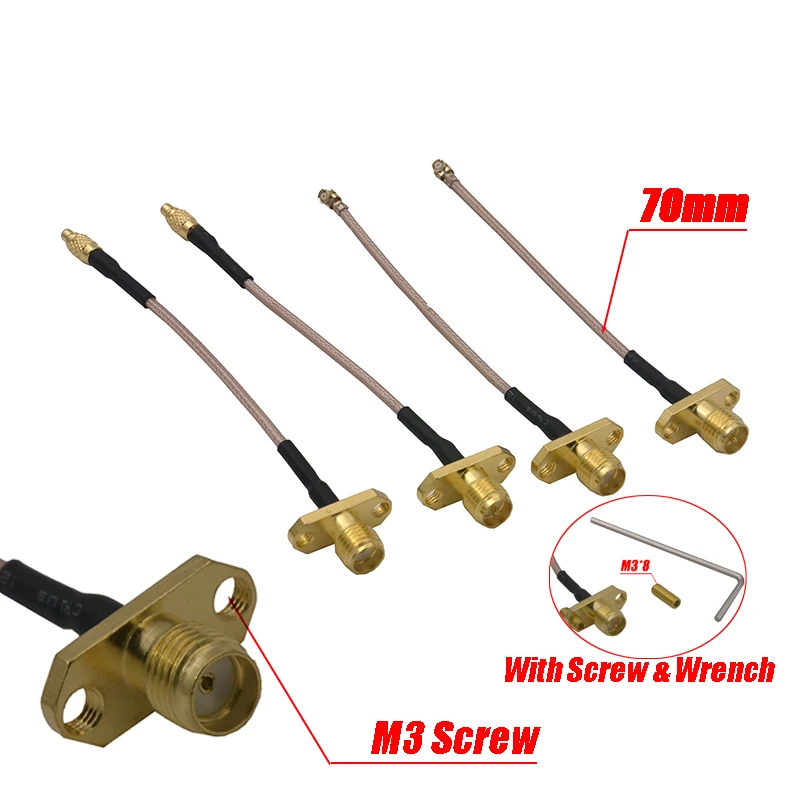 70 см rg178 кабель ipex 1 mmcx sma rp sma с m3 scew антенный