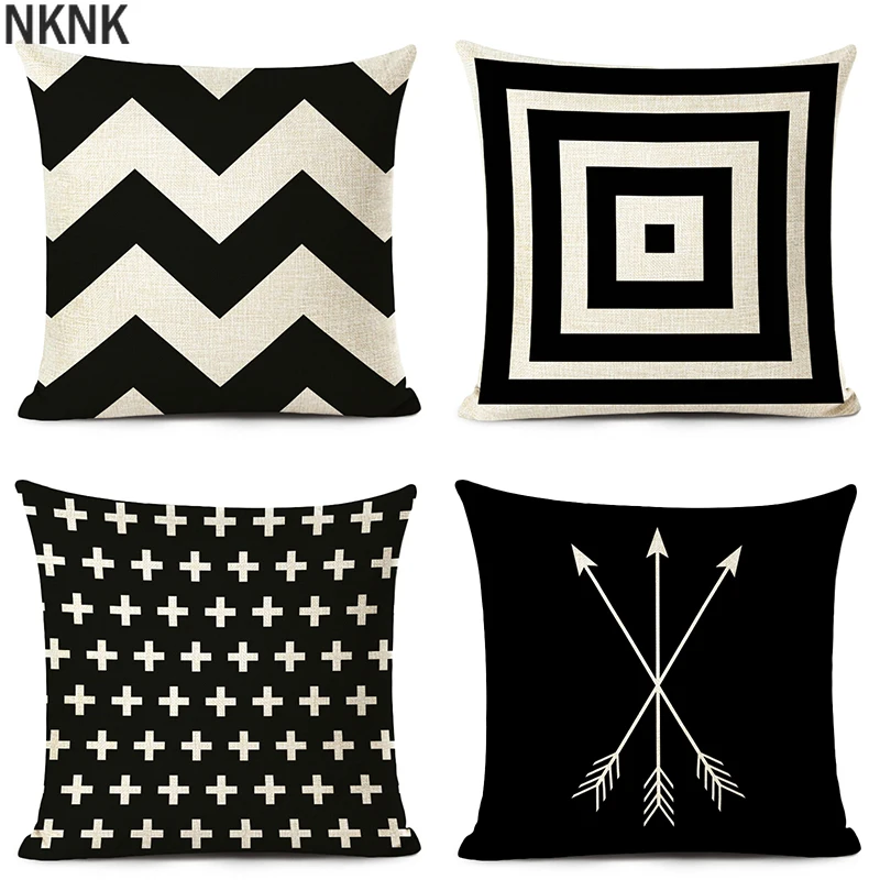 

Ethnic Geometry Cushion Cover Combination Throw Pillow Linen Car Sofa Bed Home Decor Textile Printed Pillowcase
