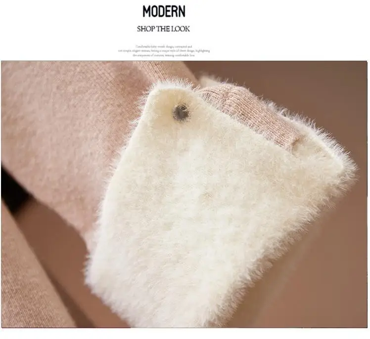 

XL-4XL plus size winter dress straight loose knitted sweater dress Korean big size women dress casual black Khaki warm vestidos