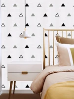 triangles wall pattern outline paper bedroom living room walls art stickers apartment vinyl decal kids room home decorative