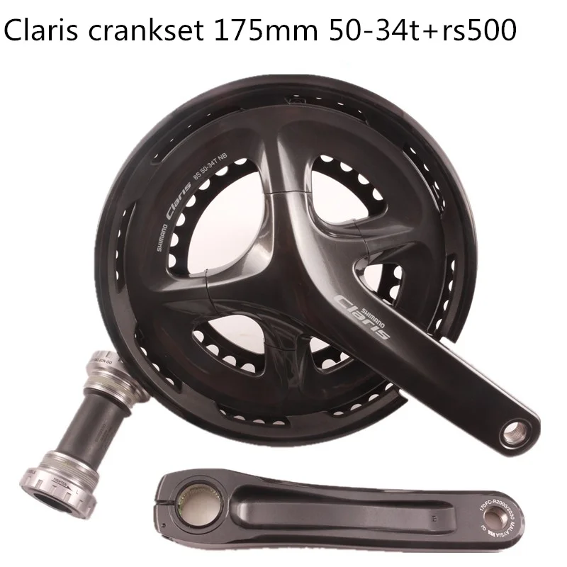 Shimano Claris R2000, 8 скоростных Шатунов для шоссейного велосипеда, 170 мм, 50, 34 Т, 175 мм, 50, 34 T, rs500, BB, нижний кронштейн, дорожный шатун