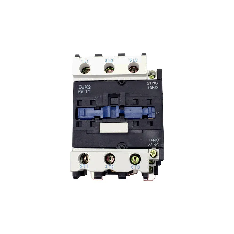 3 Фазы Контактор переменного тока CJX2-6501 CJX2-6511 NO NC 220VAC 380VAC контактор