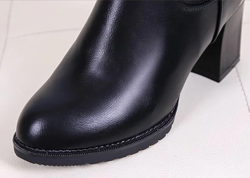 Aleafalling/женские ботинки женские до середины голени из мягкой кожи Уличная обувь на
