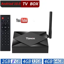 Android 10.0 TV Box Smart Allwinner H616 Tanix TX6S Max 4GB RAM 64GB ROM QuadCore 6K Dual Wifi TX6 Media Player Youtube