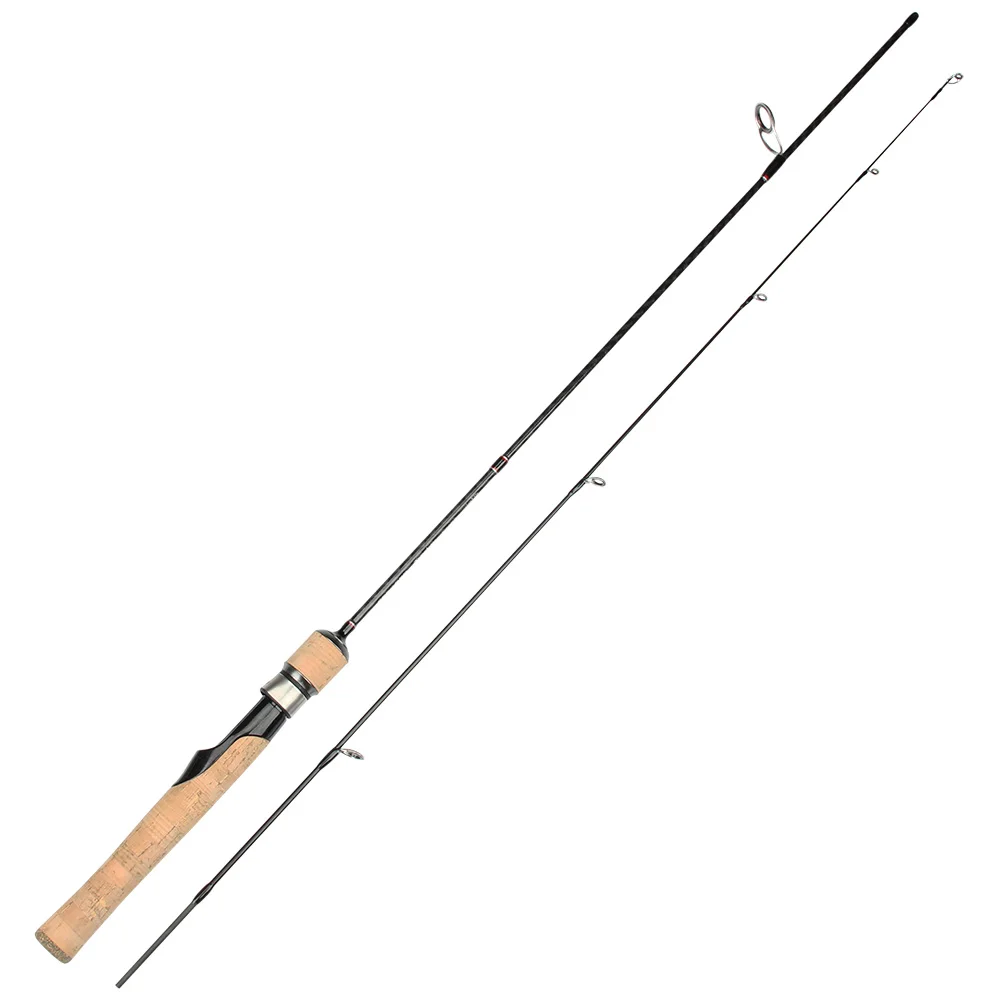 Spinning Rod Портативная Удочка RoseWood UL с твердым наконечником, углеродная спиннинговая Удочка 1,5-2,1 м, вес приманки 8-12 г, литые удочки с пробковой ручкой - Цвет: Spinning Rod