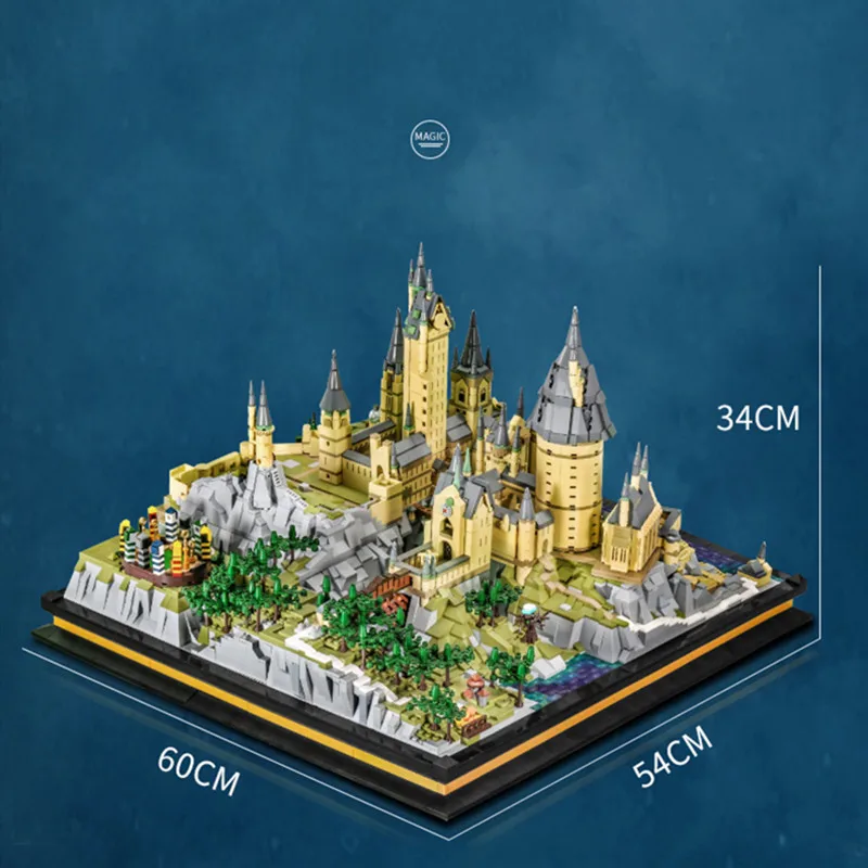 6862pcs Movie Series The Magic Castle School of wizardry Model Building Blocks Toys For Children Compatible with 16060 Bricks | Игрушки и