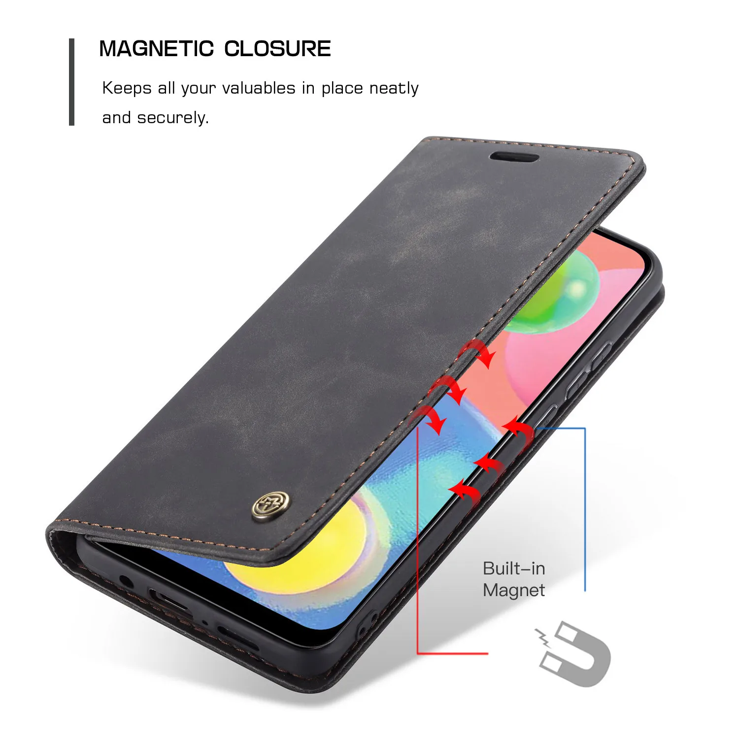 Кожаный чехол для Samsung Galaxy A52 A32 A51 A71 A72 ретро-кошелек роскошный магнитный