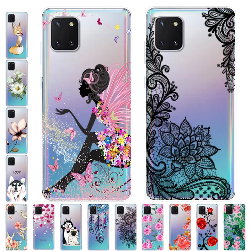 For Samsung Galaxy Note10 Lite Case TPU Silicone Soft Cartoon Clear Case for Samsung Note 10 Lite S10 Lite 2020 Transparent Case