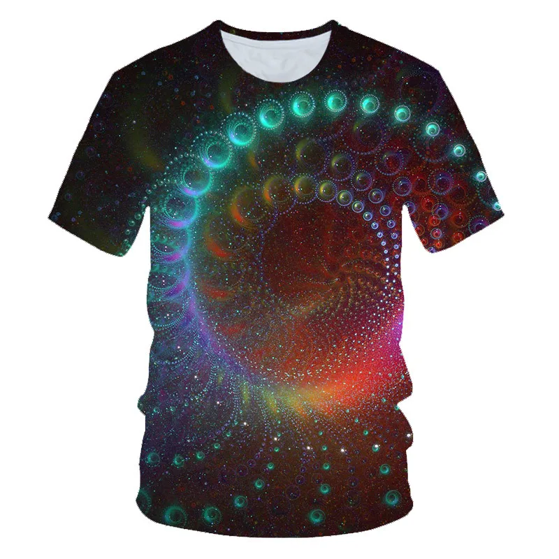 

Summer Hot Sale Vertigo Pattern 3D Printing T-Shirt Men'S Casual Top Short-Sleeved Fashion Harajuku Oversized T-Shirts