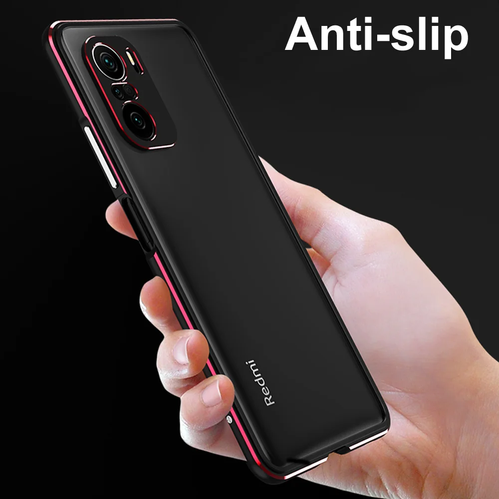 for xiaomi redmi k40 pro case luxury original aluminum bumper case for pocophone poco f3 case metal frame camera protector cover free global shipping