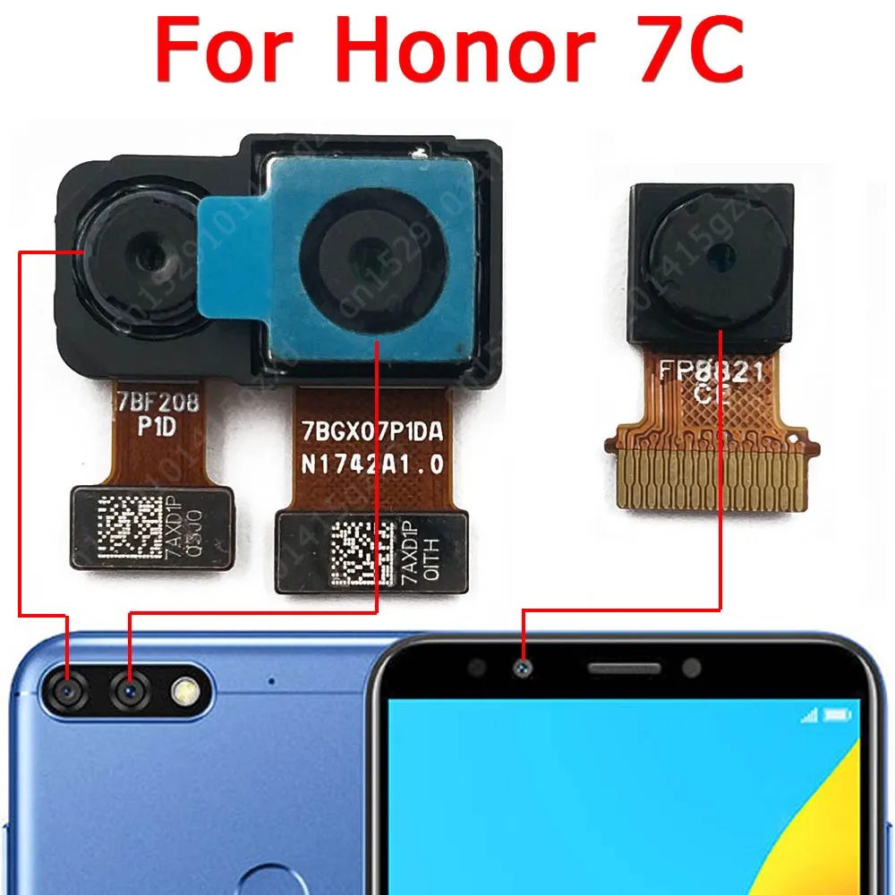 

Модуль камеры заднего вида для Huawei Honor 7C, запасные части для замены, основная фронтальная камера, маленький Модуль камеры, оригинал