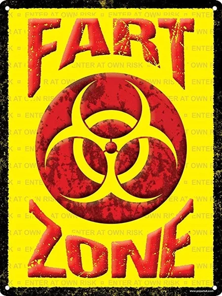 

Fart Zone Tin Sign art wall decoration,