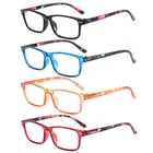 Женские очки для чтения RBENN, 4 упаковки, картридер для пресбиопии с принтом + 0,5 0,75 1,25 1,75 2,25 2,75 3,25 3,75 4,5 5,0