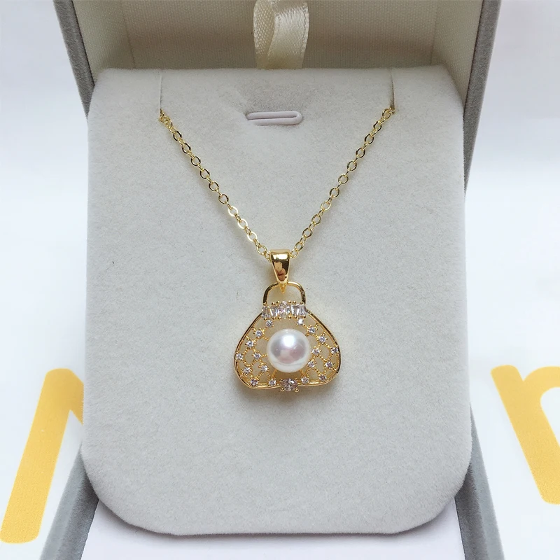 ZHBORUIN креативное жемчужное ожерелье женская сумка в форме 100% натуральный жемчуг