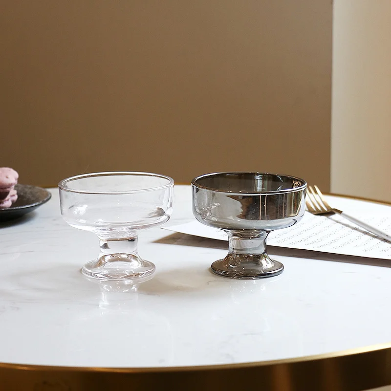 Креативная стеклянная чашка 200 мл чашки для десерта мороженого пудинга молока