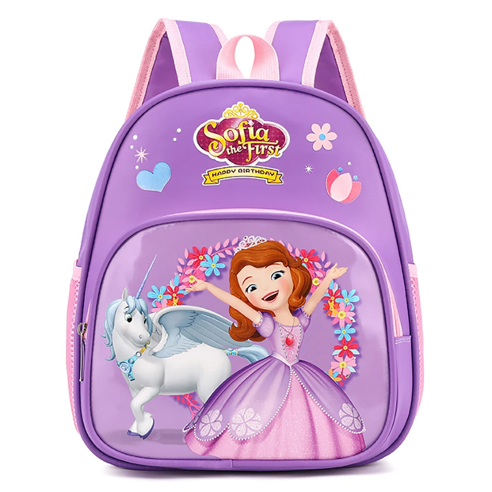 Disney Brand Cartoon Sofia The First Kids Cute Backpack Bags For Kindergarten Waterproof Handbags Girls Frozen Travel Schoolbags