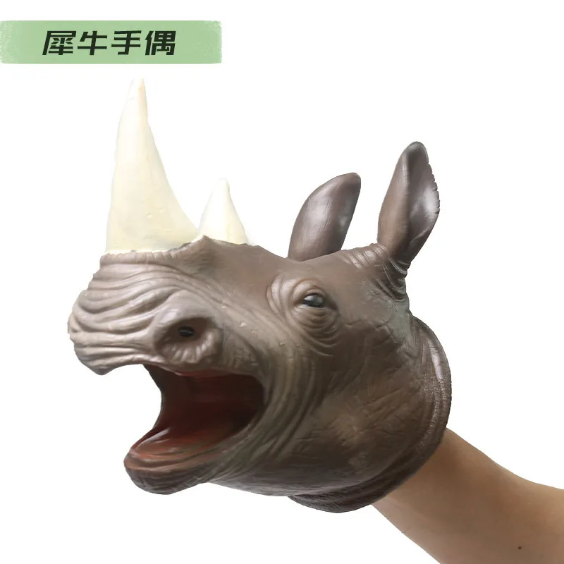 Мягкая кукла-динозавр Ручные куклы фигурка голова животное рука динозавр