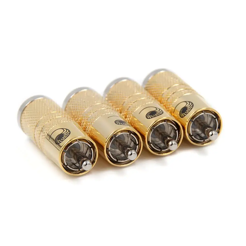Haladane 4 шт./лот HIFI посеребренные карты RCA вилки разъем Электрический для штекер