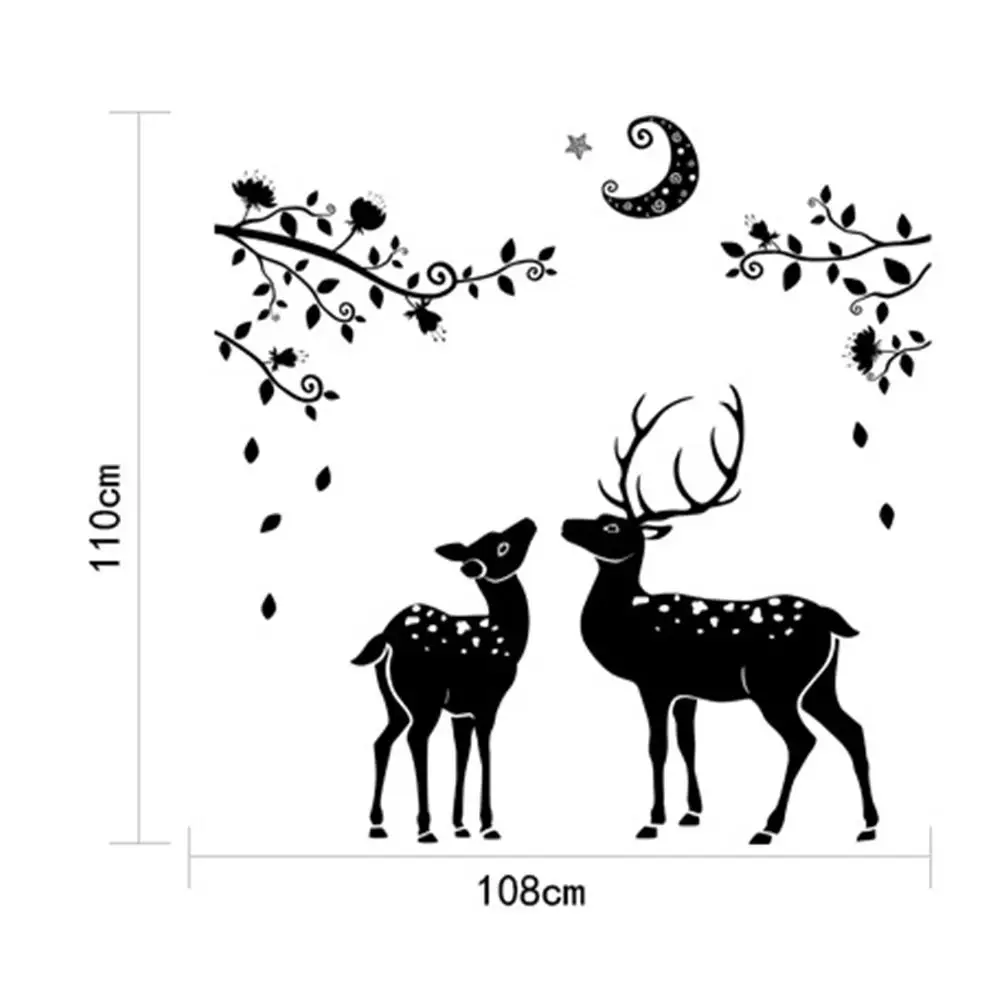 

HOT SALESDeer Branch Wall Sticker Removable Mural Decal Home Window Art Room Decoration